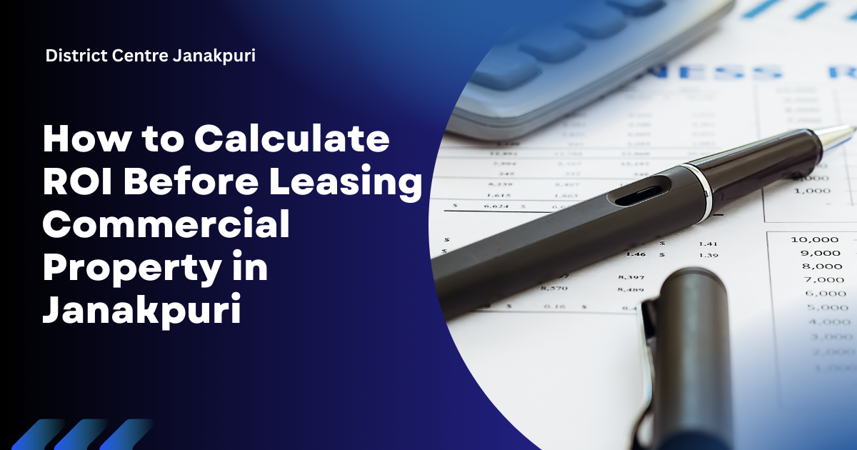 How to Calculate ROI Before Leasing Commercial Property in Janakpuri how to calculate roi before leasing commercial property in janakpuri
